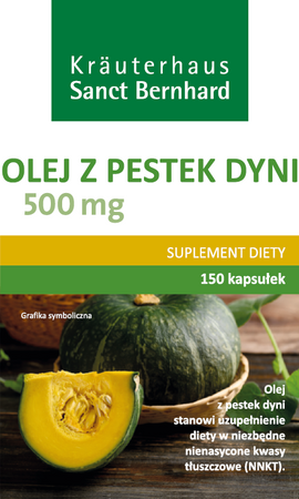 Olej z pestek dyni 180 kaps. - z dyni styryjskiej