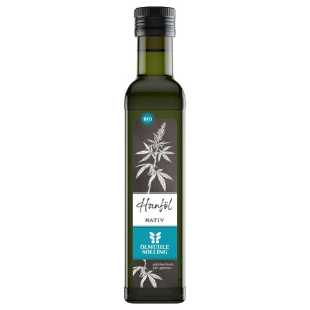 Bio olej konopny 250 ml - nierafinowany